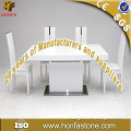 Modern pure white dining table with China factory